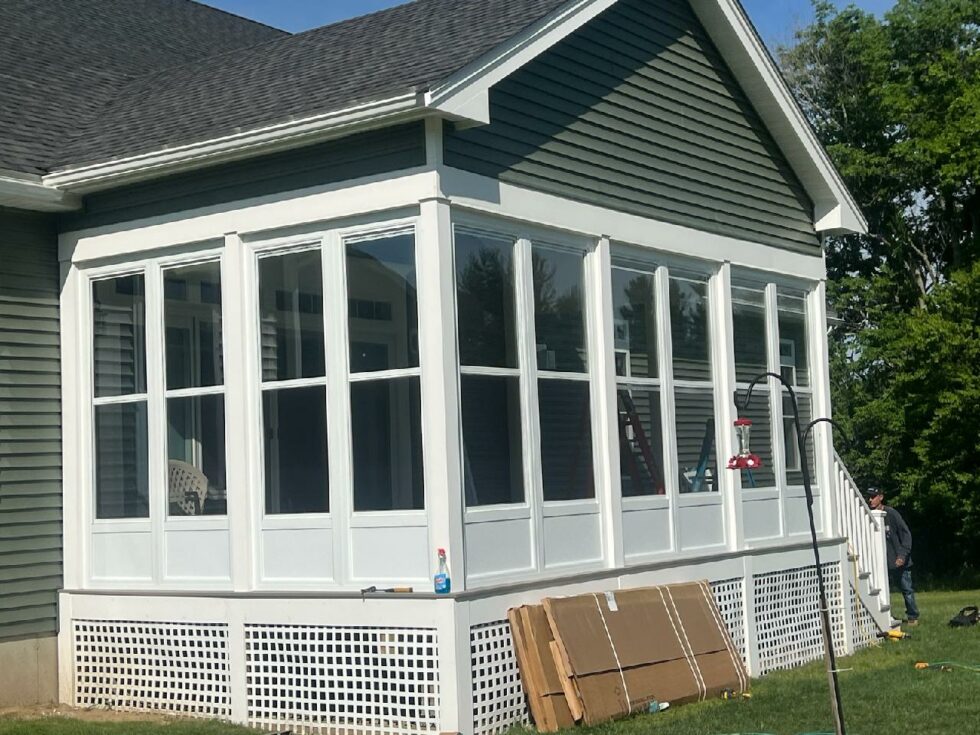 deck to screen porch conversion