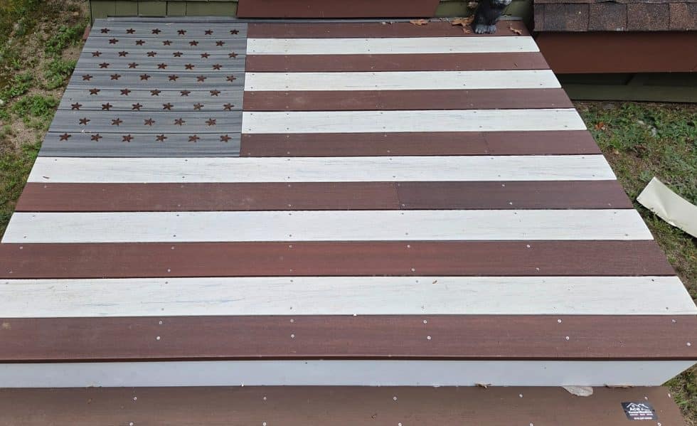 american flag deck detail maine ace home medics