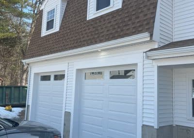 wilmington ma attached two car garage dormer exterior 02